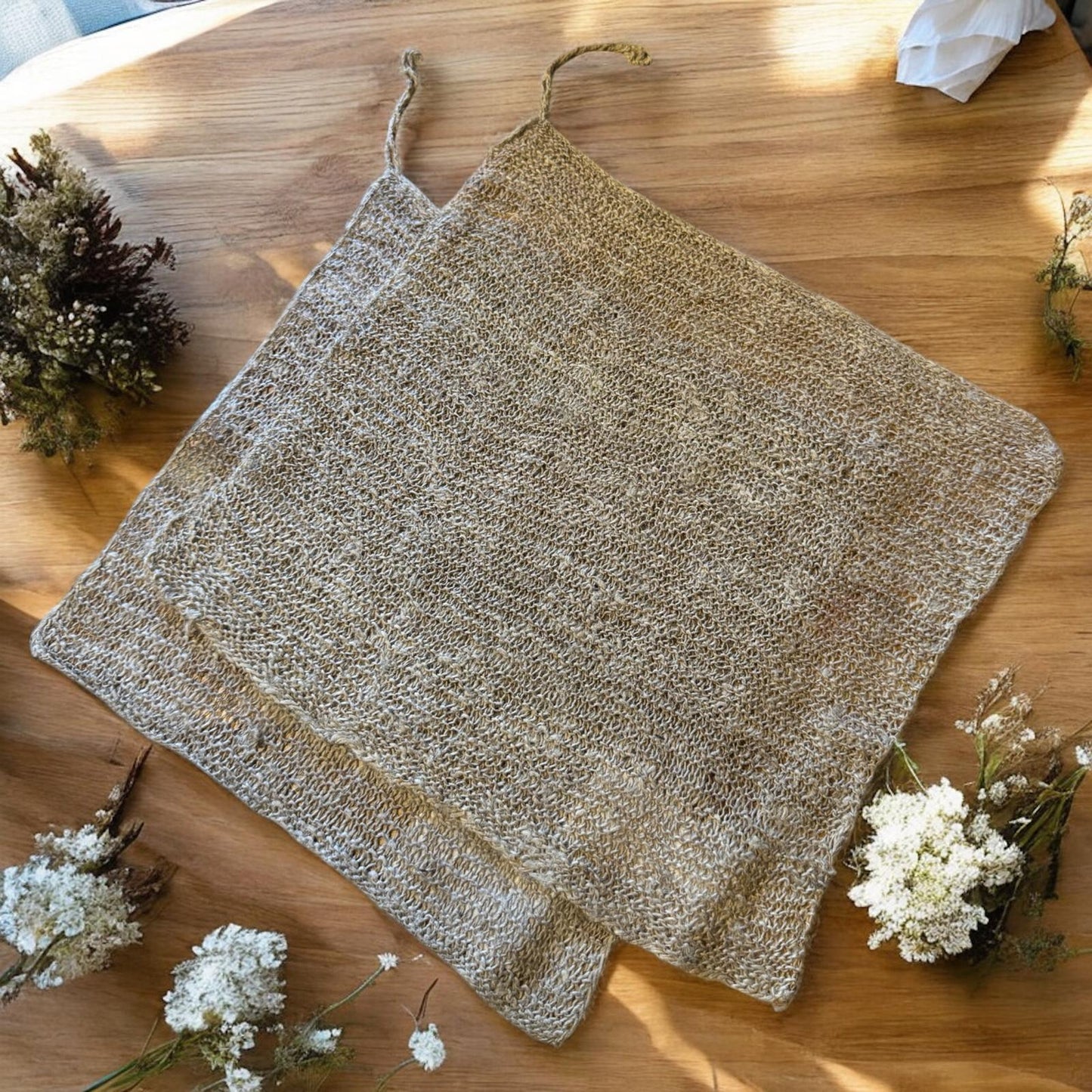 Nettle washcloths x2