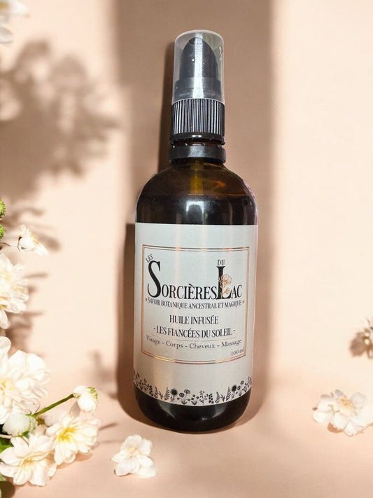 Sérum huile infusée - Les fiancées du soleil - Visage, corps, cheveux, bain, massage