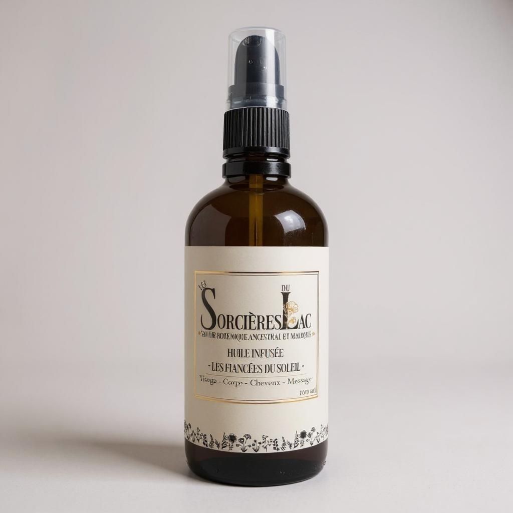 Infused oil - The brides of the sun - Face, body, hair, bath, massage