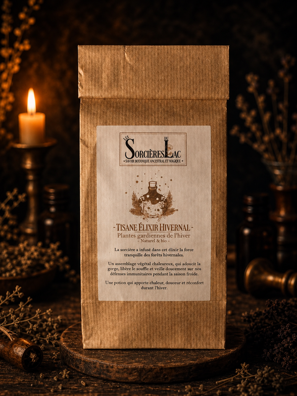 Tisane Élixir hivernal - Plantes gardiennes de l'hiver - (gorge, toux et défenses naturelles)